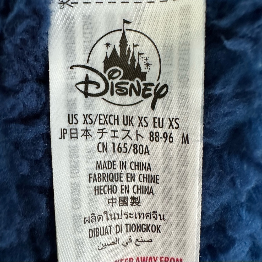 Disney Mickey Mouse Sherpa Oversized Sweatshirt Top, XS - Picture 6 of 8